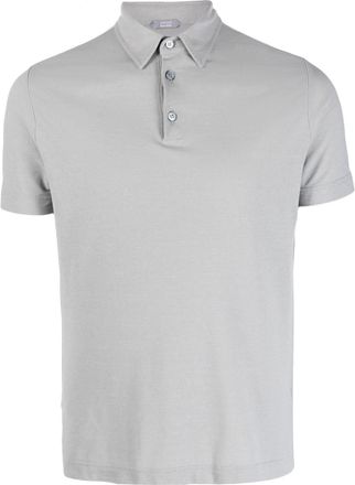 Zanone Ice cotton polo shirt - men - Organic Cotton - 60 - Grey