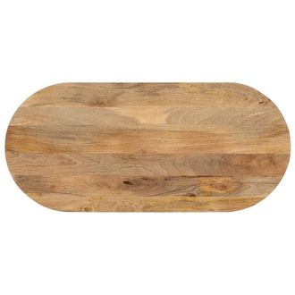 Berkfield Home Table Top 120x50x2.5 cm Oval Solid Wood Mango in Brown