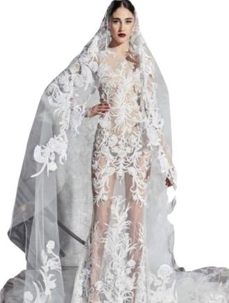 Zuhair Murad Off White Fabiana Bridal Gown Size S