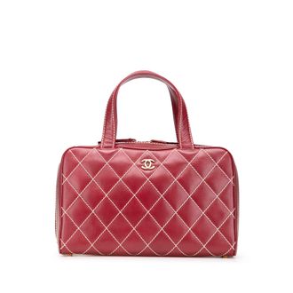 Chanel Bowling Schoudertas Gequilt