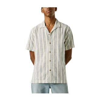 Pepe Jeans London Short Sleeve Shirt - Heren - Korte mouwen Overhemden - Wit - L - Overhemden