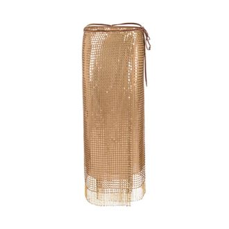 Roberto Cavalli Midi Skirts, female, Yellow, Size: M Sequin Midi Skirt