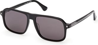 Web Eyewear WE0396 05A Mens Sunglasses Black Size 56