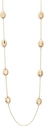 Nordstrom Pebble Station Long Necklace in Gold at Nordstrom