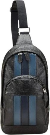 Coach Pre-owned Cross Body Bags, female, Black, Size: ONE SIZE Pre-owned Leather Cross Body Bag