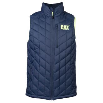 CAT Insulated Vest Mens - Blue - Size X-Large