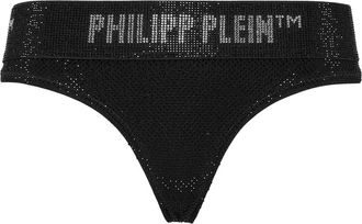 Philipp Plein Thong - Dames - Onderbroek - Zwart - XL - Katoen - Ondergoed