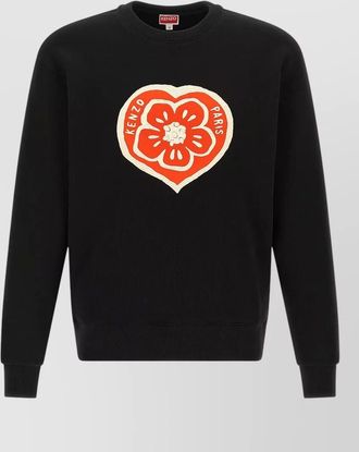 Kenzo crew neck graphic print knit sweater