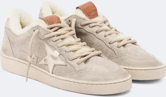 Golden Goose Zapatillas Ball Star con ante con borrego