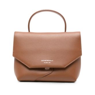Emporio Armani Dames, Tassen, Bruin, Maat: ONE Size Leer