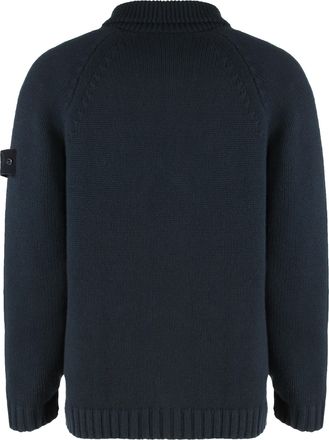Stone Island Mens Cashmere Sweater With Removable Lining Blue