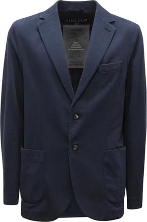 Circolo 1901 Giacca Oxford - Heren - Blazers - Blauw - XL - Katoen - Jassen