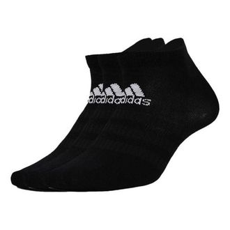 adidas Light Low 1pp Training Sports Socks Couple Style 3 Pairs Black DZ9423