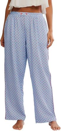 Free People Be Mine Pajama Pants in Blue at Nordstrom, Size X-Large