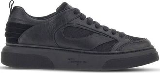 Ferragamo Cassina Leather Low-Top Sneakers, Size 8.5