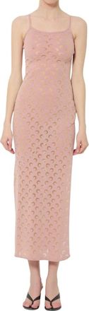 Marine Serre Vestido Largo Estampado de Lunas - Dresses - Mujer - Rosa - S