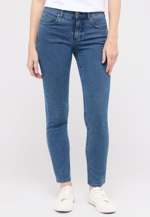 Angels 5-Pocket-Jeans ANGELS CICI, Damen, Gr. 34, L&auml;nge 32, blau, Denim/Jeans, Obermaterial: 82% Baumwolle, 15% Polyester, 3% Elasthan, slim fit, Jeans 5-Poc