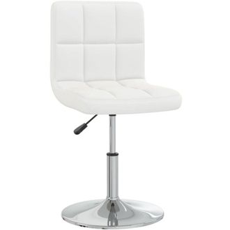 vidaXL Taburete De Cocina Cuero Sint&eacute;tico Blanco Vidaxl