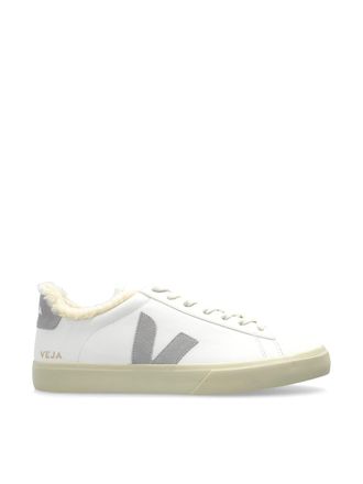 Veja Campo leren sneakers met bontafwerking