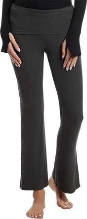 Barefoot Dreams Ultra Soft Rib Fold Over Pant Womens Clothing Dark Moss : XS, Elastane/Viscose