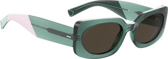Missoni Womens Logo-Stamped Acetate Sunglasses Green