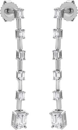 Grown Brilliance 14KT White Gold 2.24 Carat Lab Grown Diamond Dangle Earrings for Women