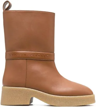 Stella McCartney Brown Polyethylene Ankle Womens Boots