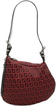 Fendi Pre-owned Hobo Bag - Dames - Vintage Schoudertas - Rood - ONE Size - Leer - Vintage