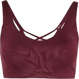 adidas All Me Essentials Graphic Light Support Sport-BH f&uuml;r Damen | rot