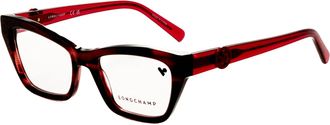 Longchamp Womens 51 mm Red Opticals