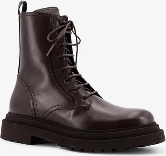 Brunello Cucinelli Womens Ankle Boots Leather Brown
