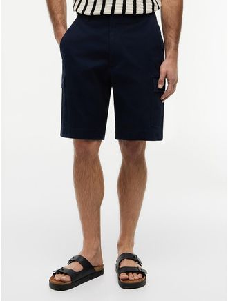 Tommy Hilfiger Mens Relaxed Fit Stretch Twill Cargo Short - Navy - 28