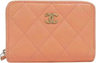 Chanel Pre-owned Wallets, female, Pink, Size: ONE SIZE Pre-owned Vintage Coin Purse