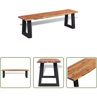 vidaXL vidaXL Panca industriale - Panca in Legno Massello di Acacia 145 cm