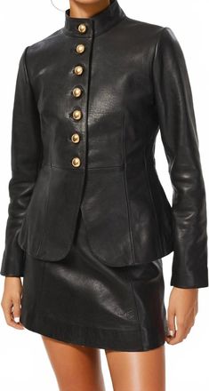 Cami NYC Lorraine Genuine Leather Jacket In Black