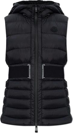 Moncler Melia Down Vest - Dames - Bodywarmers - Zwart - XS - Nylon - Jassen