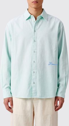 Jacquemus Casual Cotton Shirt with Contrasting Embroidered Logo