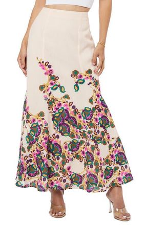Ciebon Riley Floral Maxi Skirt in Cream Multi at Nordstrom, Size X-Small