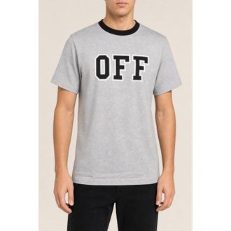 Off-white Mens Heather Grey Cotton Shirt, Size XXL