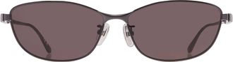 Balenciaga Grey Rectangular Unisex Sunglasses BB0357SA 001 62