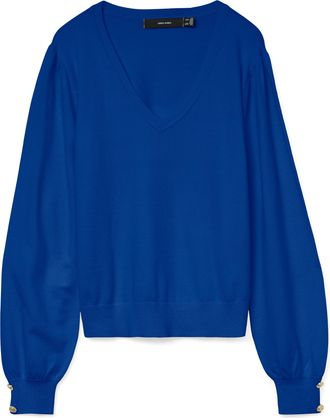 Vero Moda V-Ausschnitt-Pullover »VMHOLLYKARIS LS V-NECK PULLOVER GA BOO«