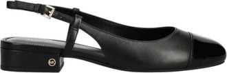 Michael Kors Perla Slingback Flat - Dames - Ballerinas - Zwart - 35 EU - Leer - Schoenen