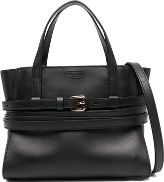 Moschino Womens Tie Me Small Leather Handbag