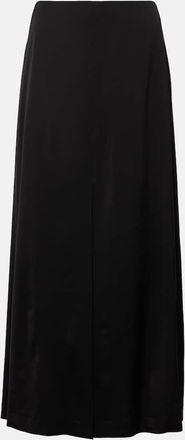 Dries Van Noten Satin crepe maxi skirt