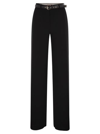 Max Mara Mstamico - Palazzobroek met wijde pijpen en riem
