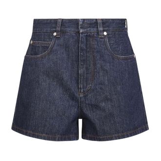 Fendi Denim Shorts, female, Blue, 2XS, Flared Denim Shorts