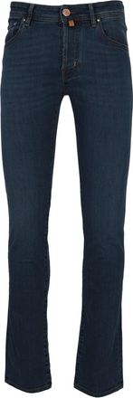 Jacob Cohen Slim Fit Five-Pocket Pants in Deep Indigo Wash