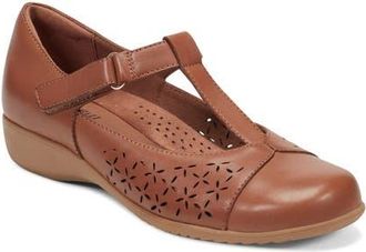 Rockport Cobb Hill Collection Chrowen T-Strap Wedge Pump in Dark Natural at Nordstrom, Size 7.5