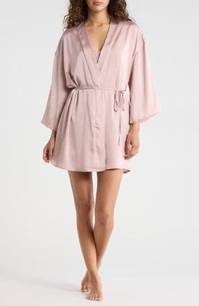 Danskin 3-Piece Short Pajamas & Robe Set in Taupe Sand at Nordstrom Rack, Size X-Large