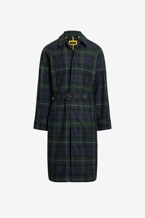 Polo Ralph Lauren Karierter gewachster Twillmantel Balmacaan